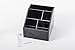 Unum Acrylic TV Remote Control Holder Organizer - Holders Fit Large Remotes, Phones, Eyeglasses - Caddy/Organizers for Table - Handcrafted of Thick Lucite