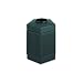 Safco Products Canmeleon Outdoor/Indoor Open Top Pentagon Trash Can 9486BL, Black, Decorative Fluted Panels, 45-Gallon Capacity