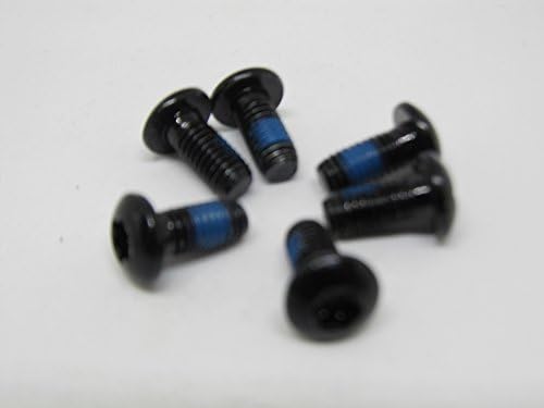 Hardheaded Ram Ti Titanium Alloy Screws M5x10 mm Bicycle Disc Brake Rotor Bolts Packs of 6 pcs + Gift