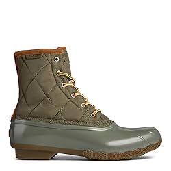 Sperry Men's Saltwater Duck Rain Boot, Olive, 8