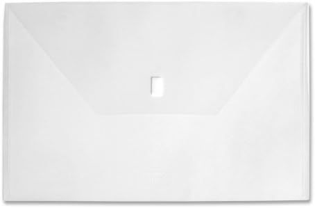 Wholesale CASE of 25 - Lion Poly Project Folders-Project Folders, w/ Hook and Loop, 11"x17", Clear