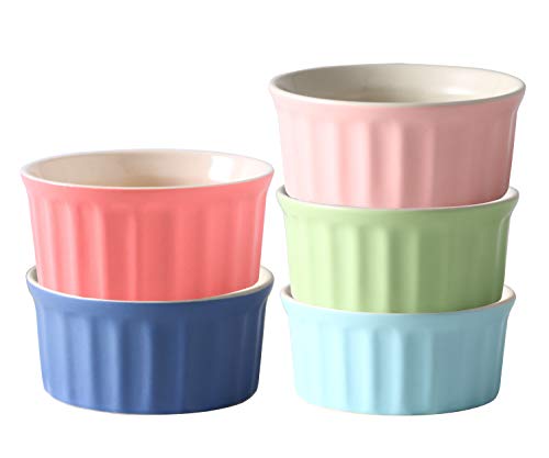 4 Porcelain+Souffle+Dishes+Ramekins+Souffl%25C3%25A9