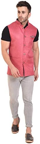 Rangoli Jaipur Jute Modi Jacket/Nehru Jacket for Men