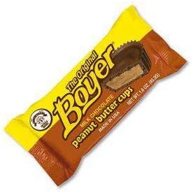 Boyer Peanut Butter Cup Candy, 1.6 Ounce - 72 per case.