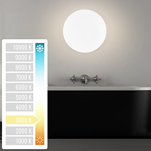 SeaFellows Badezimmer Lampe LED 15W I Warmweiße Feuchtraumleuchte I Spritzwassergeschützt nach IP54 I… – Bild 5