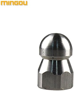 Mingou High Pressure Washer Accessory BSP 3/8" Female Nozzle Hose Sewer Nozzle Deal With Jamming Pipeline(MG-022)