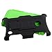MYBAT Car Armor Kickstand Protector Cover Rubberized for Nokia Lumia 520 - Retail-Packaging - Black/Electric Green