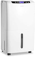 Waykar 2000 Sq. Ft Dehumidifier for Home and Basements,with Auto or Manual Drainage,0.66 Gallon Water Tank Capacity