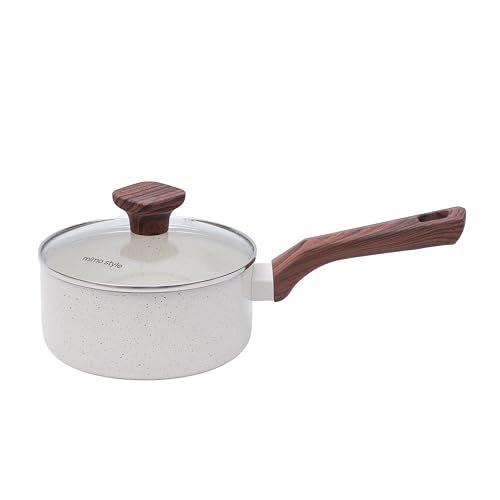 Mimo Style, Conjunto de 6 Panelas Pratic Cook Marmol Compatível com Fogão por Indução