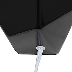Simple Designs LT2065-BLK Round Prism Mini Table