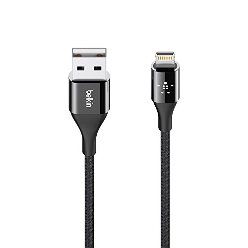 Belkin MIXIT DuraTek Lightning to USB Cable - MFi-Certified iPhone Charging Cable, 4 Feet (Black)