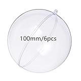 KENAST Clear Plastic Fillable Ornaments Ball, DIY