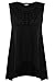 Meaneor Women's Sleeveless Hollow out Front Irregular Hem Loose Tank Top