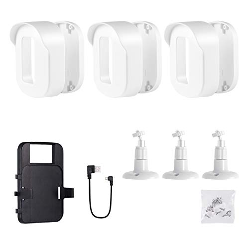 Blink XT2 Camera Wall Mount Bracket, Caremoo 3 Pack Weatherproof Protective Housing/Mount and Blink Sync Module Outlet Mount for Blink XT2/ Blink XT Outdoor/Indoor Smart Security Camera (White) - Thumbnail 7