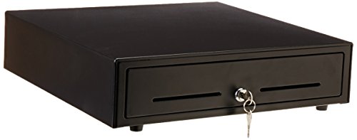 ANGEL POS 1520050 Under Counter 16-Inch POS Cash Drawer with Mounting Bracket/Mount Heavy Duty RJ-12 Key-Lock Cash Register with Bill and Coin Trays Cash Register