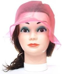 Professional Hairdressing Pink Silicone Highlighting Cap + Hook
