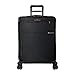 Briggs & Riley Baseline 25 inch Softside Checked Luggage with Spinner Wheels. Expandable Medium Size Suitcase with Compression Packing System, Black
