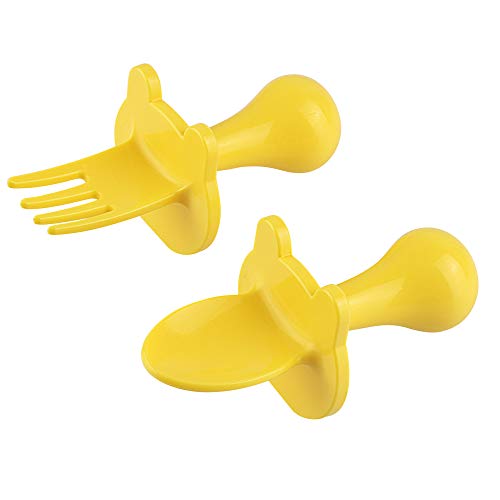 image for EZTOTZ Babyware Made in USA First Self Feeding Spoon Fork Utensil Set 