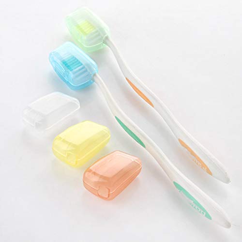 5pcs Toothbrush Heads Cover PP Plastic Protective Cap Prevent Bacteria Portable for Outdoor Travel Home Brush Head Anti-dust
