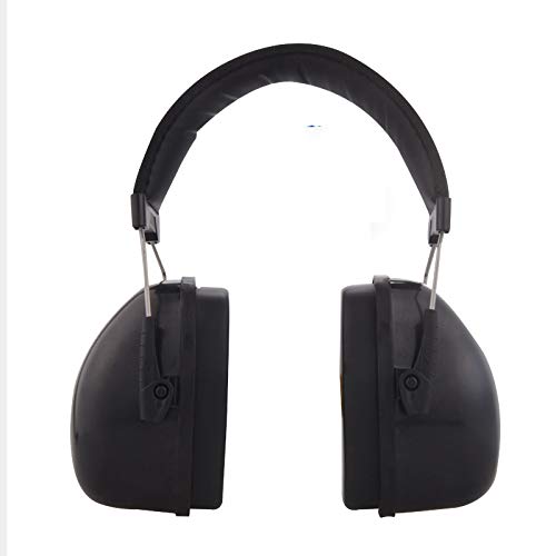Supertool Ear Defenders Noise Cancelling Children/Adult Ear Defenders for Concert, Firework, Flight, Thunderstorm - Compact Foldable Comfortable & Adjustable Hearing Protection Ear Muffs BLACK