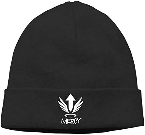 Gaoger Mens & Womens Overwatch Mercy Skull Beanie Hats Winter Knitted Caps Soft Warm Ski Hat Black