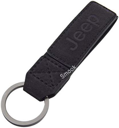 Luxury 2 Layer Real Nubuck Leather Key Chain Ring for Jeep Wrangler Unlimited JK Cherookee Rubicon Liberty Patriot Latitude Trail