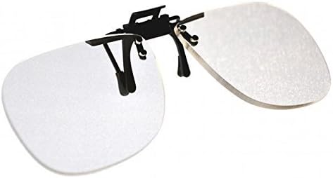 Magna-flip Clip on Flip up Magnifiers, +3.50 Power Converts Distance Glasses and Into Reading and Computer Glasses