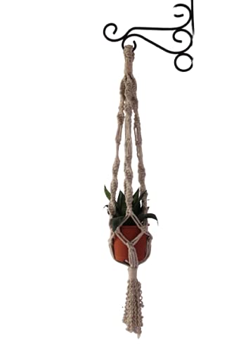 Fair Garden Solution Plant Hangers , Cotton Macrame Plant Hanger Off White
