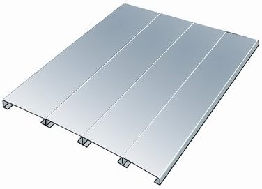 Rivetwell HEZD3636 EZ-Deck Decking, Galvanized Steel, 36" Width x 0.75" Height x 36" Depth, Knock Down