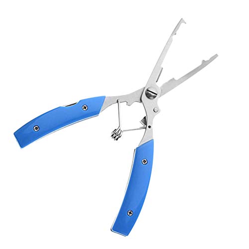 BESPORTBLE 1-Teilige Angelschere 3-In-1-Zange mit Gebogener Nase Edelstahl-Angelzange Angelköder Zange… – Bild 6
