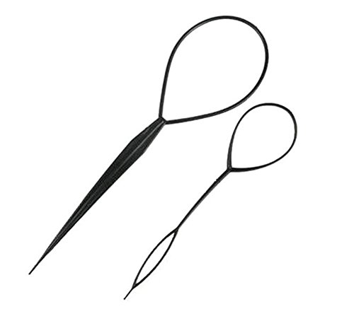 2pcs black girl plastic magic hair braid ponytail maker…