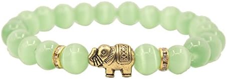 KSQS Lover Couple Bracelet Yoga Balancing Reiki Healing with Elephant for Christmas Thanksgiving