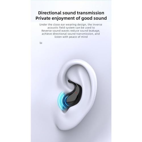 Fones de Ouvido Bluetooth para Dormir de Lado, Sem Fio, Leves e Discretos, para Relaxamento Noturno, Meditação e Podcast (branco)