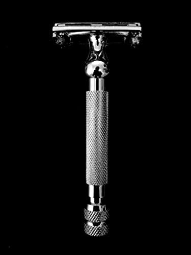 Exquizit Butterfly Open Double Edge Heavy Safety Razor + 10 Gillette Wilkinson Blades + Beautiful Gift Box