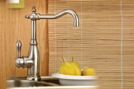 Mico Simone Polished Chrome 1 Hole Kitchen Bar Faucet With Lever