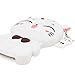 Mulafnxal White Lucky Cat Case for LG Aristo 2,3D Soft Silicone Tribute Dynasty/K8 2018 2017//K4 2017 MS210n Cases,Cute Kids Girls Cartoon Cover,Kawaii Animal Character Rubber Protector for LG Phoenix