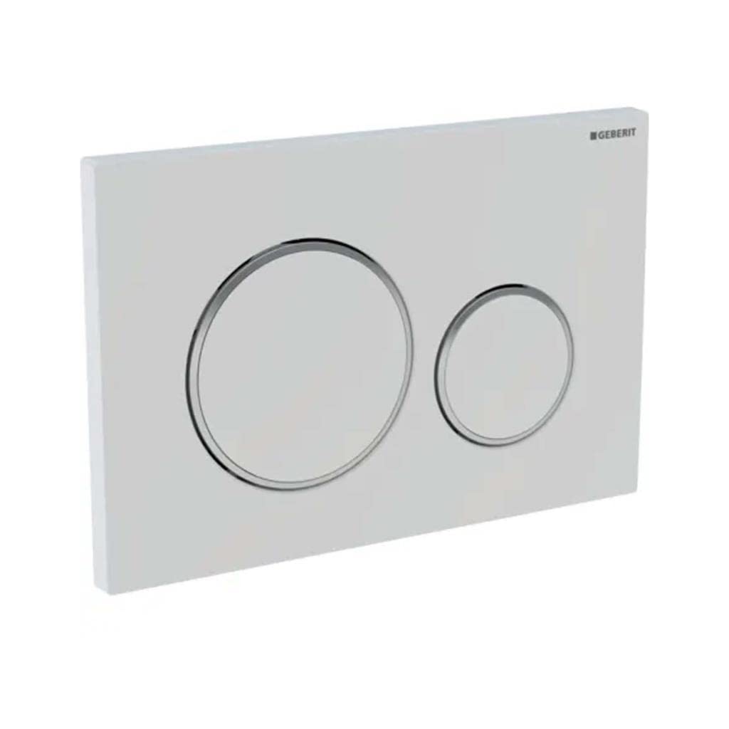 Geberit Sigma20 115.882.01.1 Flush Plate 2 Quantity Matt White 115882011