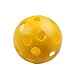 TTnight 50 Pcs Plastic  Airflow Hollow Golf Ball Practice Training Sports Balls Golf Accessories, Yellow