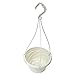 TOOGOO(R) Hanging Flower Plant Pot Chain Basket Planter Holder Home Garden Balcony Decoration White