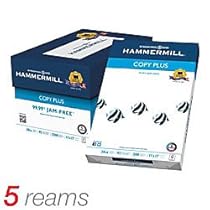 Hammermill Paper,  Copy Plus, 20lb, 11 x 17, Ledger , 92 Bright, 2500 Sheets / 5 Ream Case (105023C), Made In The USA