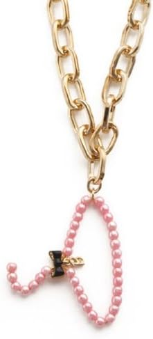 nOir Barbie Hanger Charm Necklace (Piink/Black)