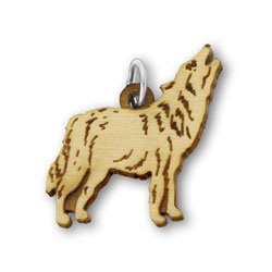 Animal Charm, Wolf for Bella's Bracelet 22mm, 1 Piece, Basswood