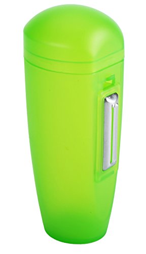 Vegetable Peeler - Best Catch All Container with Good Sturdy Grips Kitchen Gadget for No Mess Peeling, Empty Container and Peel Potato, Carrot or Other Vegetables & Fruit by Jokari Gourmet