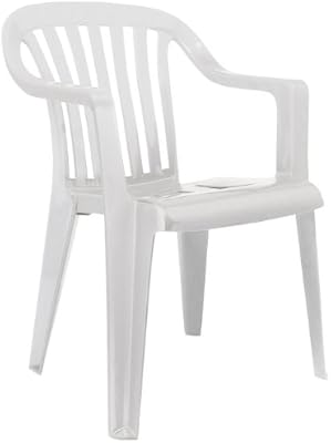 Best Memphis 18080500 Stackable Chair White Amazon Co Uk Garden