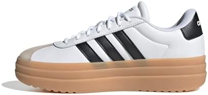 Mujer VL Court Bold Shoes, FTWR White/Core Black/Wonder Beige, 36 2/3 EU