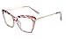 FEISEDY Cat Eye Glasses Frame Crystal Non Prescription Eyewear Women B2440