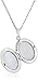 Sterling Silver Polished Oval Locket Necklace