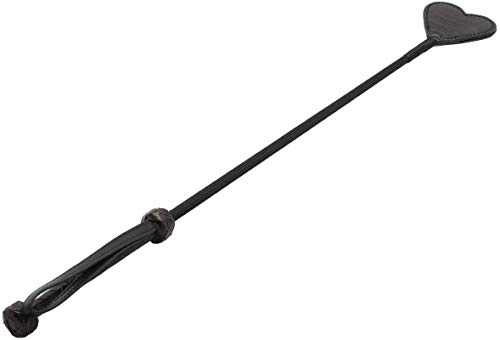 Liebe Seele Leather Riding Crop Horse Whip with Double Heart Shape ...