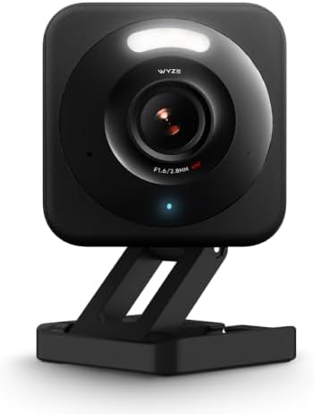 WYZE Cam v4, 2.5K Indoor/Outdoor Security Camera, Color Night Vision, Black | Easy App Setup, Enhanced Two-Way Audio and Motion Detection for Home Security, Baby Monitoring and Pet Camera