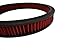A-Team Performance High Flow Washable & Reusable Round Cotton Air Filter Element - 14x2 Inch Red - Engine Air Filter Compatible w/Buick/Chevrolet/GMC/Ford/Oldsmobile & Pontiac